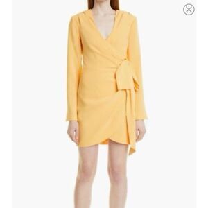 Cinq à Sept Sierra Wrap Front Long Sleeve Minidress-Size 8 EUC